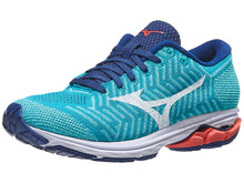 Load image into Gallery viewer, Mizuno WaveKnit R2 _nữ Peacock Blue/Coral | Giay Doc | Giày Độc