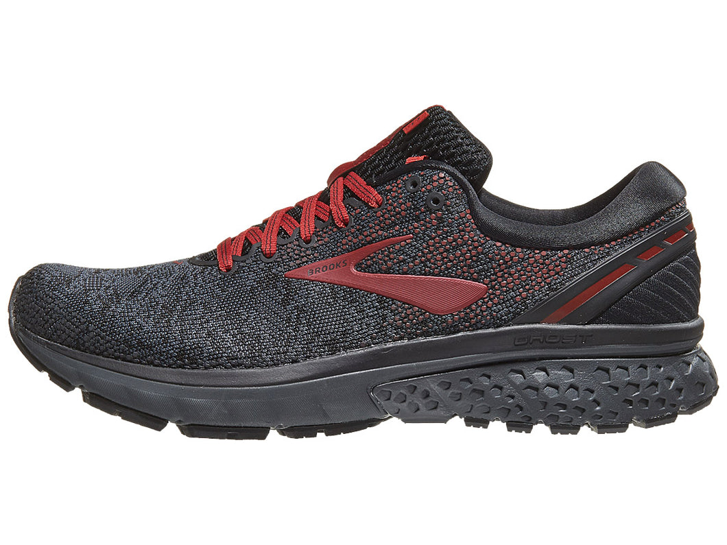 Brooks Ghost 11 Knit nam Black/White/Merlot | Giay Doc | Giày Độc